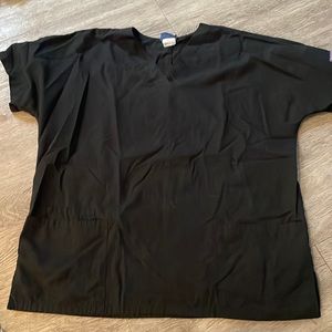 Black Cherokee scrub top size medium